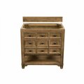 James Martin Vanities Malibu 36in Single Vanity Cabinet, Honey Alder 500-V36-HON